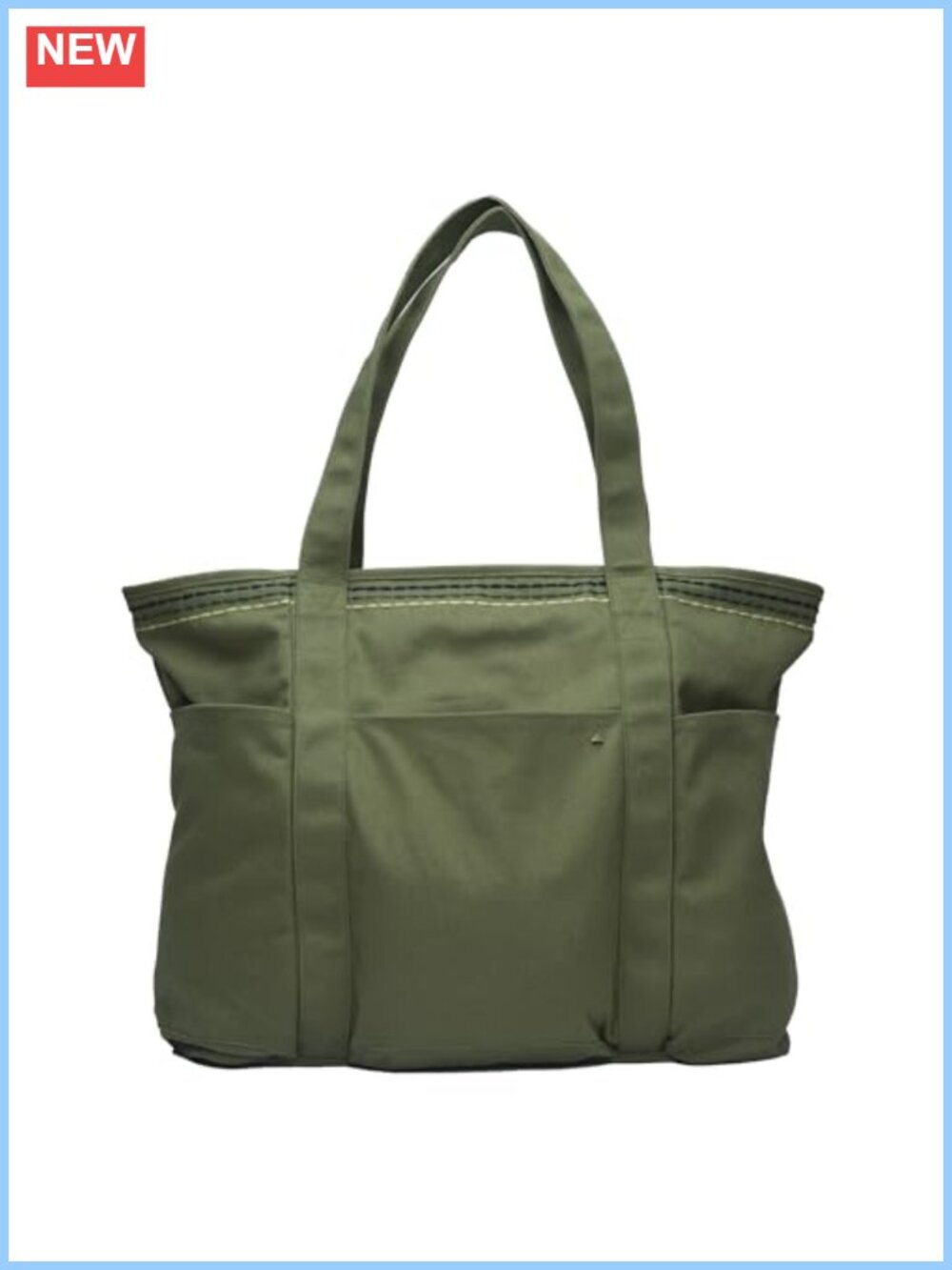 Canvas Tote Bag with Padded Laptop Sleeve Shoulder Bag